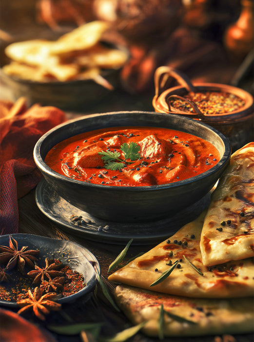 Curry, aromatisch, würzig & mit Naan - CALVENDO Foto-Puzzle'