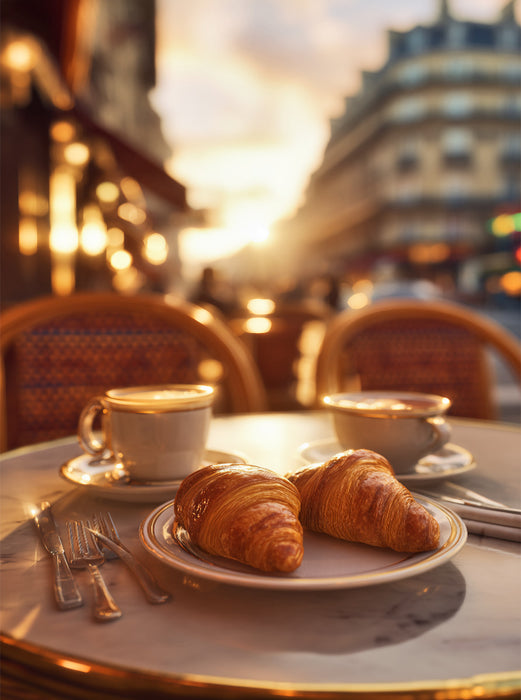 Croissants, knusprig, buttrig & frisch gebacken - CALVENDO Foto-Puzzle'