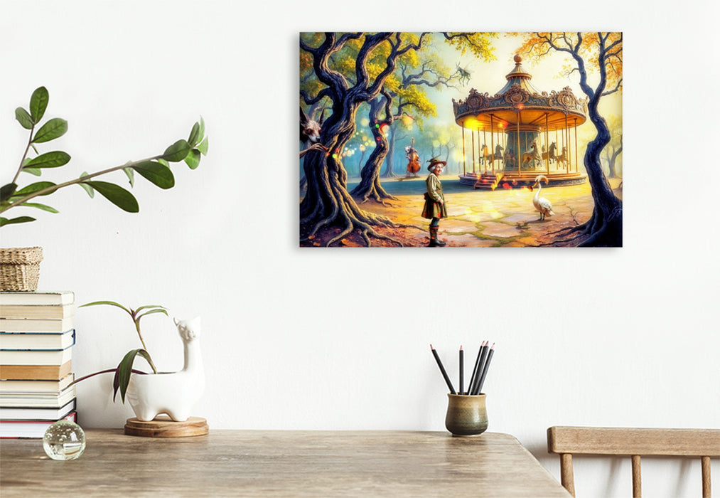 Premium Textil-Leinwand Auf zur nächsten Runde!