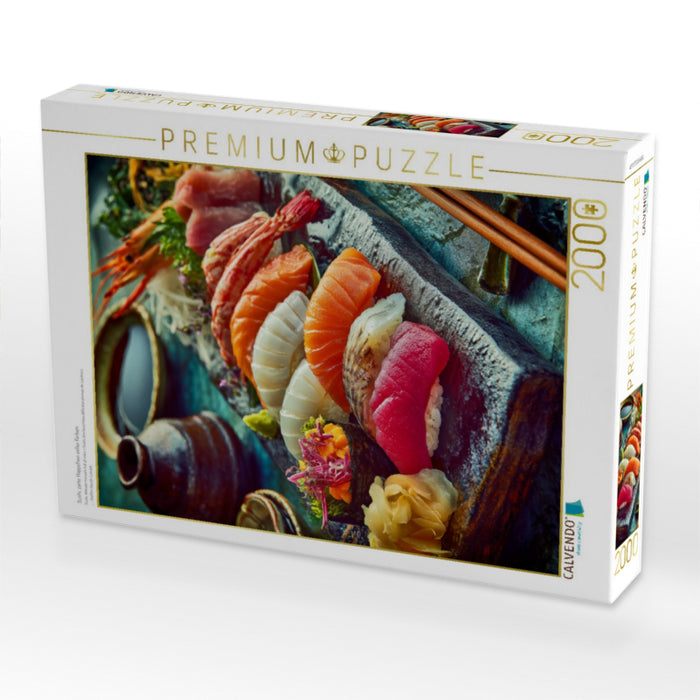 Sushi, zarte Häppchen voller Farben & Aromen - CALVENDO Foto-Puzzle'