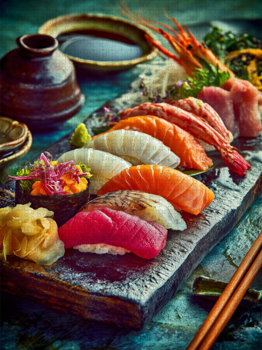 Sushi, zarte Häppchen voller Farben & Aromen - CALVENDO Foto-Puzzle'