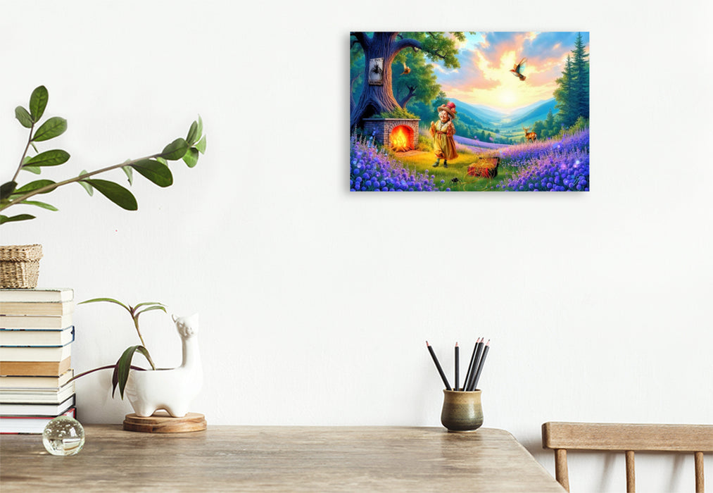 Premium Textil-Leinwand Ach wie gut, dass niemand weiß...