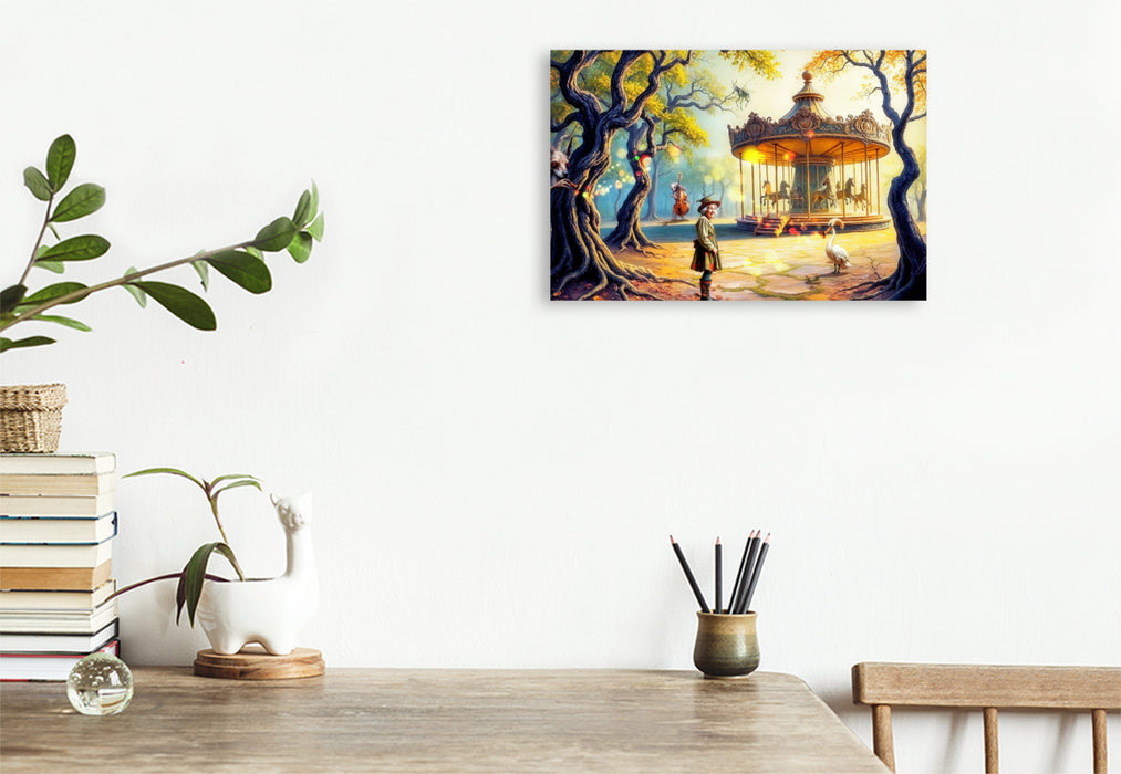 Premium Textil-Leinwand Auf zur nächsten Runde!