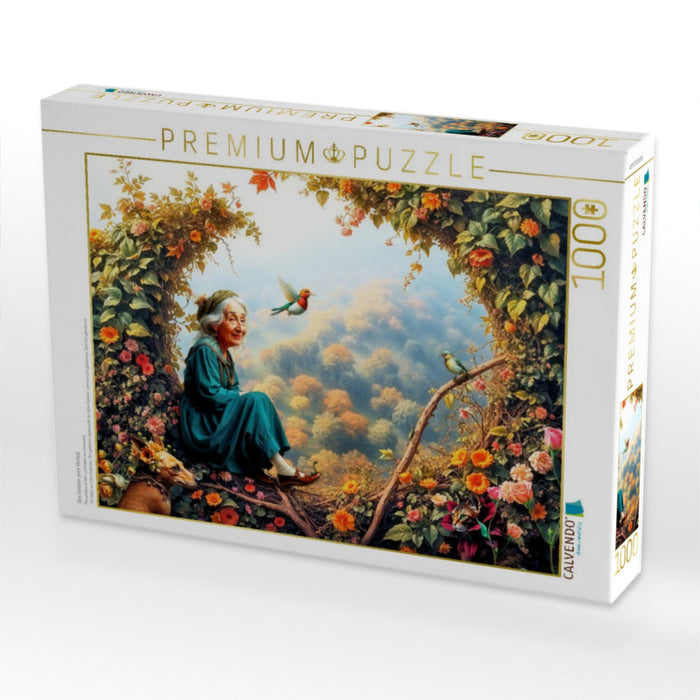 Das Fenster zum Herbst - CALVENDO Foto-Puzzle'