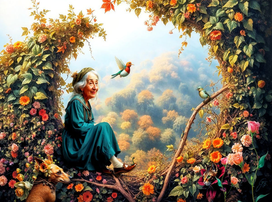 Das Fenster zum Herbst - CALVENDO Foto-Puzzle'