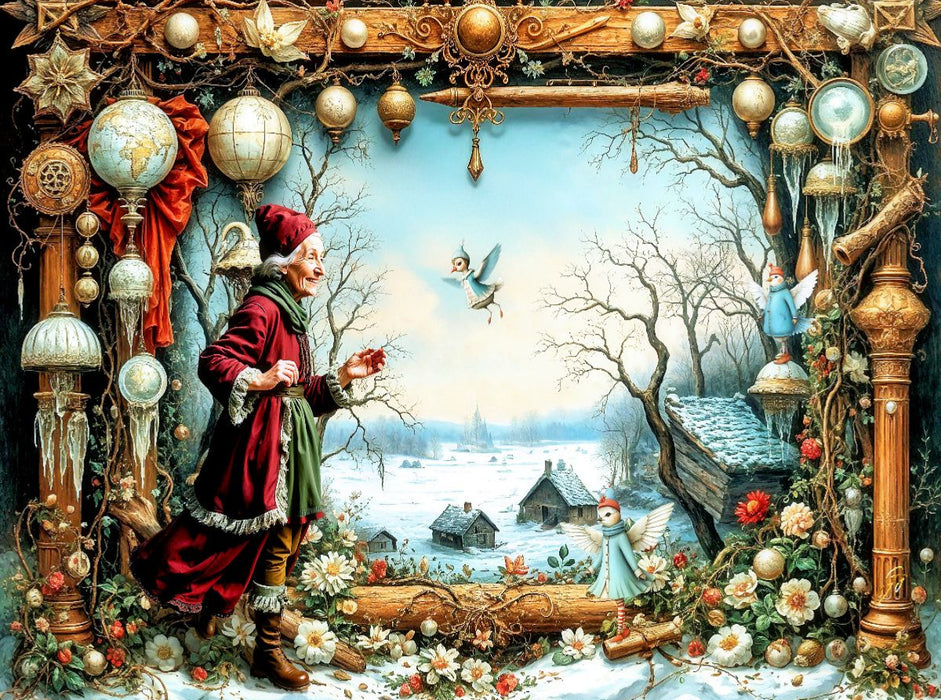 Das Winterfenster - CALVENDO Foto-Puzzle'