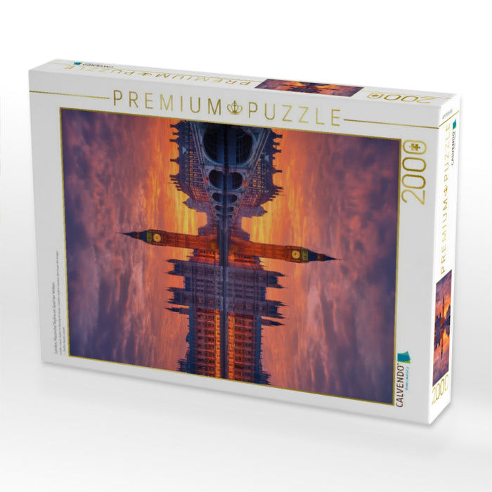 London, klassische Skyline im Spiel der Wolken - CALVENDO Foto-Puzzle'