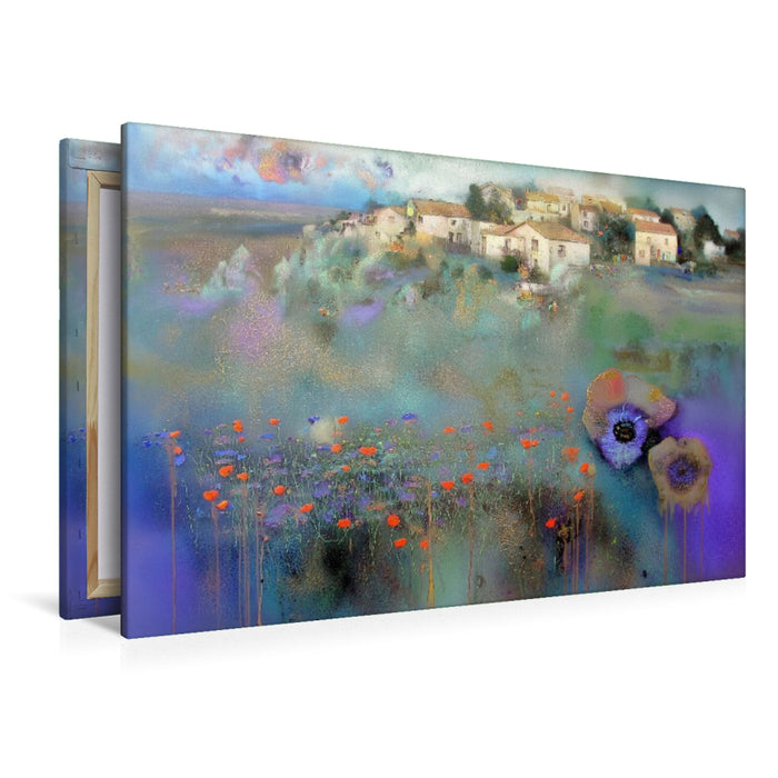 Premium Textil-Leinwand Sommermohn