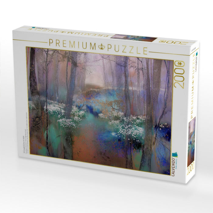 Schneeglöckchen im Wald - CALVENDO Foto-Puzzle'