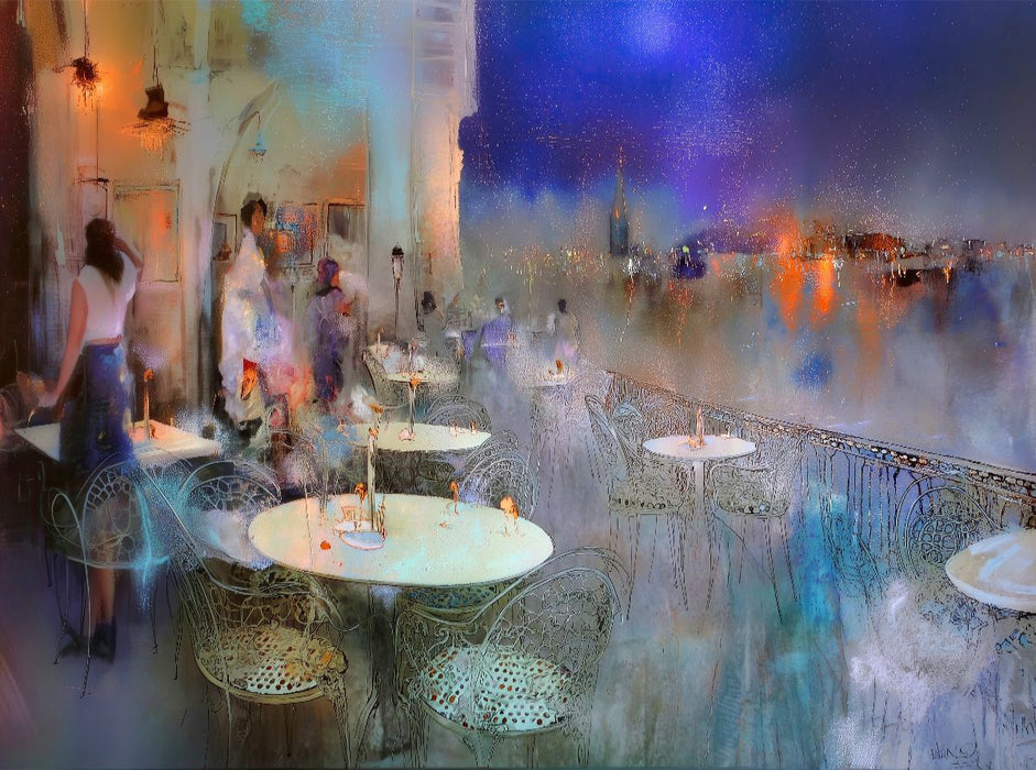 Bistro am See - CALVENDO Foto-Puzzle'