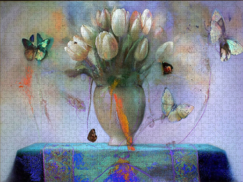 Tulpenstrauß - CALVENDO Foto-Puzzle'