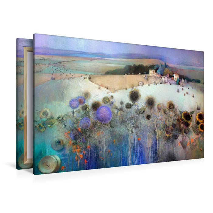 Premium Textil-Leinwand Herbstland