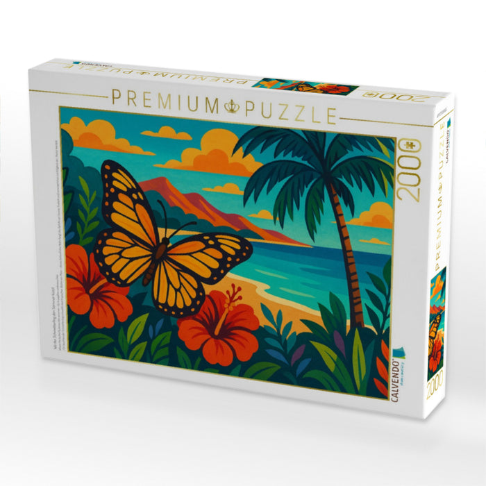 Wo der Schmetterling den Sommer küsst - CALVENDO Foto-Puzzle'