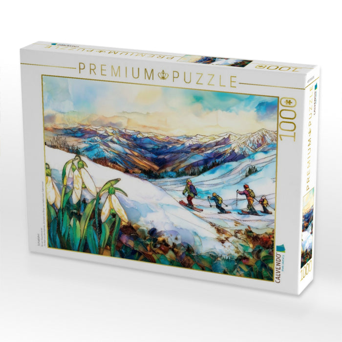 Schiabfahrt - CALVENDO Foto-Puzzle'