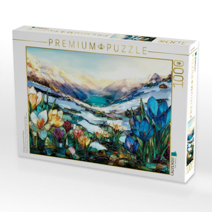 Frühlingserwachen in den Bergen - CALVENDO Foto-Puzzle'