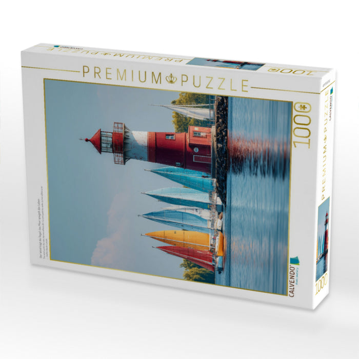 Der Wind trägt die Segel, das Meer spiegelt das Leben - CALVENDO Foto-Puzzle'