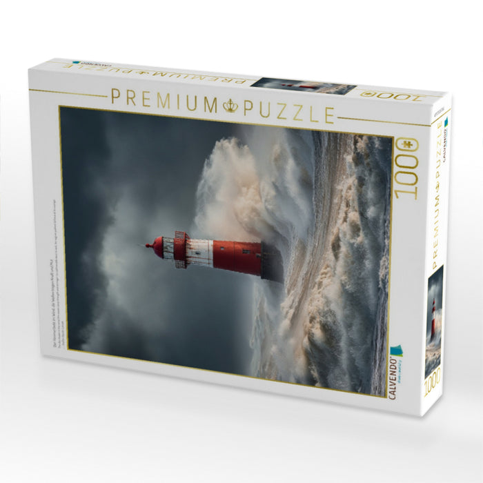 Der Himmel bebt im Wind, die Wellen tragen Kraft und Mut - CALVENDO Foto-Puzzle'