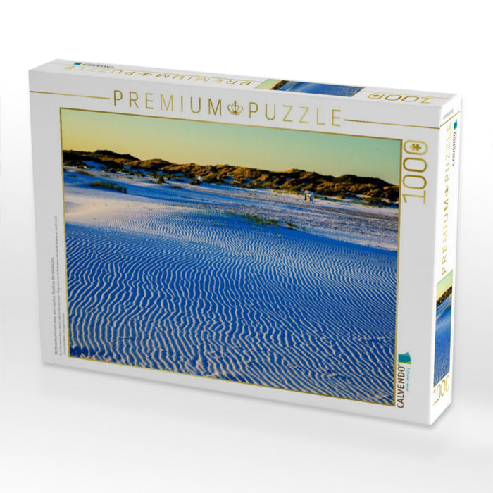 Nordseestrand nach einer stürmischen Nacht an der Westküste - CALVENDO Foto-Puzzle'