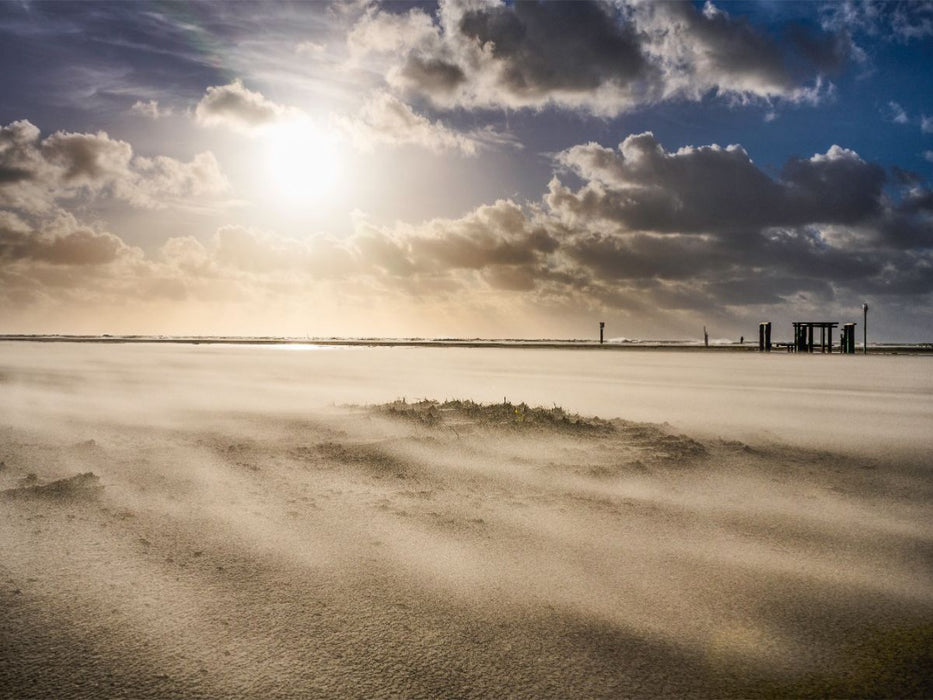 Herbstwind auf dem Kniepstrand - CALVENDO Foto-Puzzle'