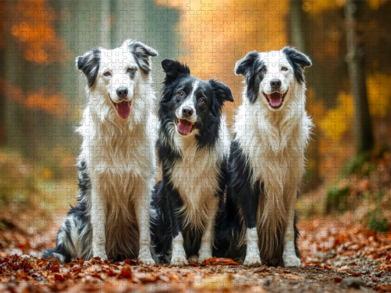 Gruppenfoto im Wald - CALVENDO Foto-Puzzle'