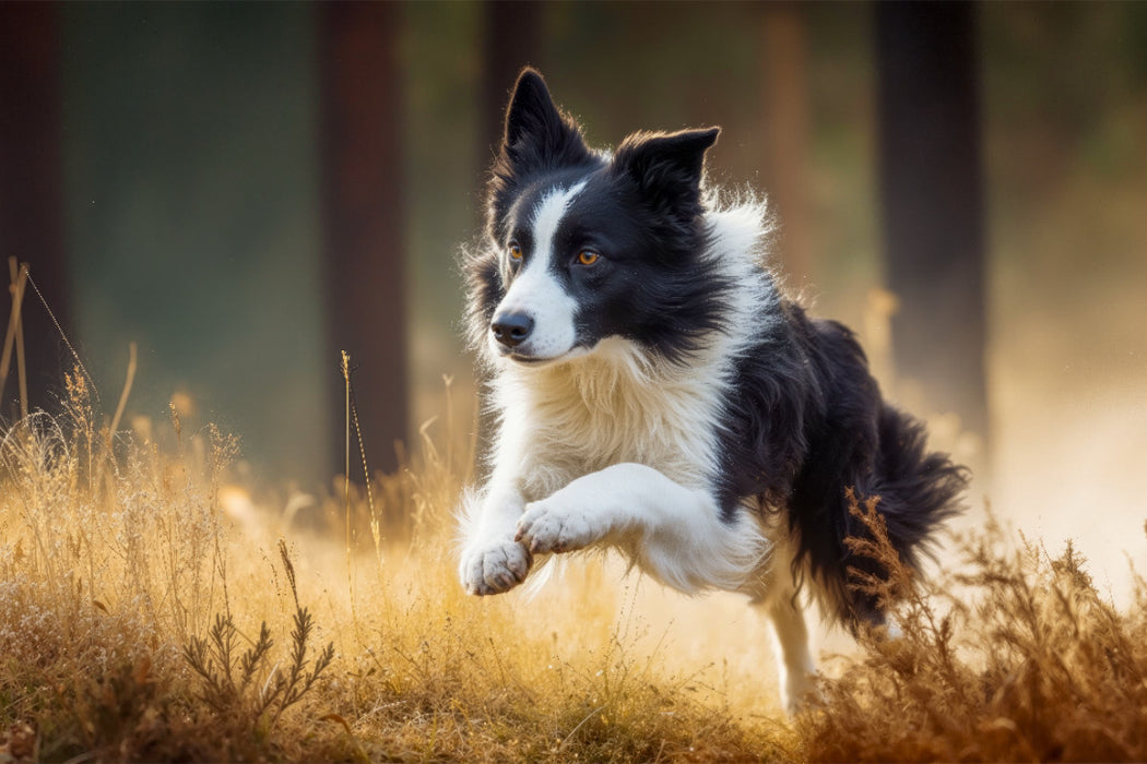 Premium Textil-Leinwand Ein schneller Sprint