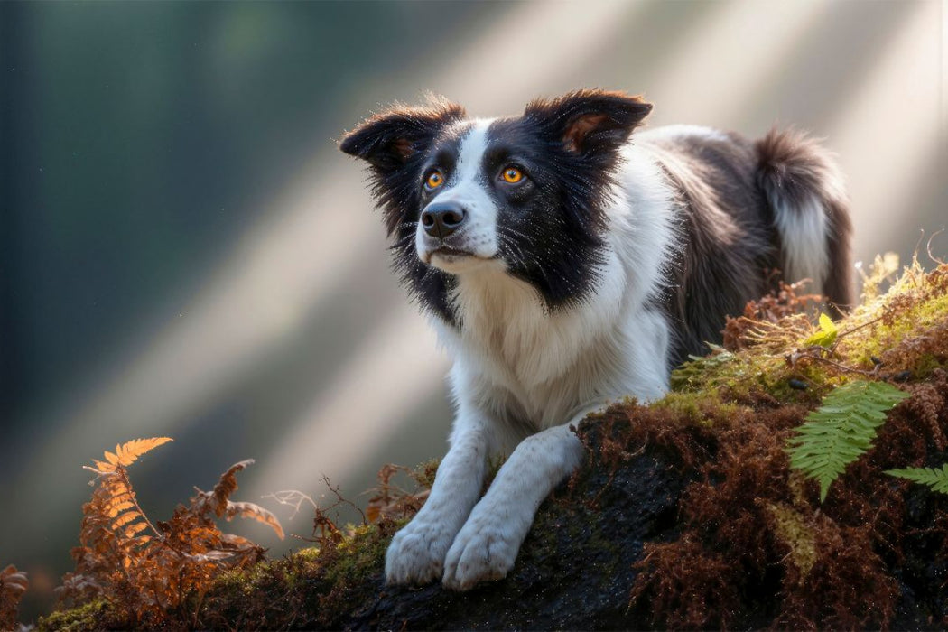 Premium Textil-Leinwand Aufmerksam und wachsam sein