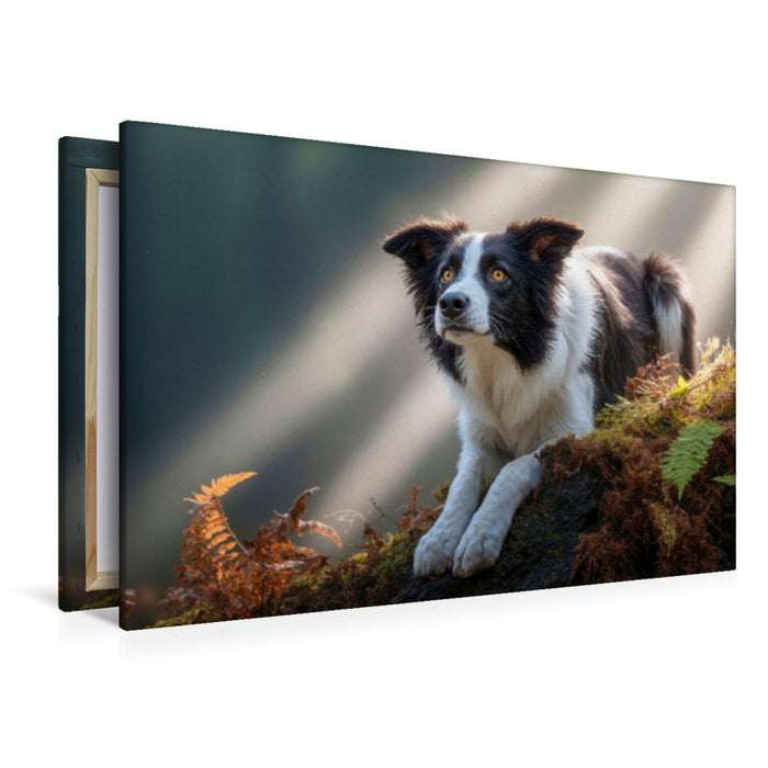 Premium Textil-Leinwand Aufmerksam und wachsam sein