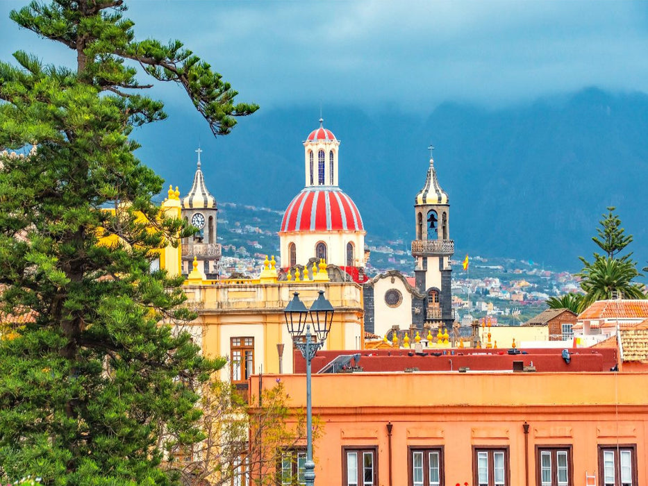 Blick auf die Altstadt, La Orotova, Teneriffa - CALVENDO Foto-Puzzle'