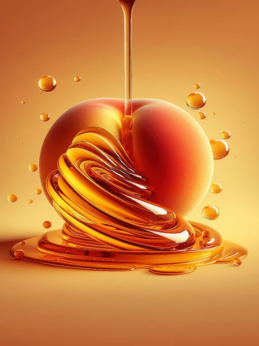 Ein saftig süßer leckerer Pfirsich - CALVENDO Foto-Puzzle'