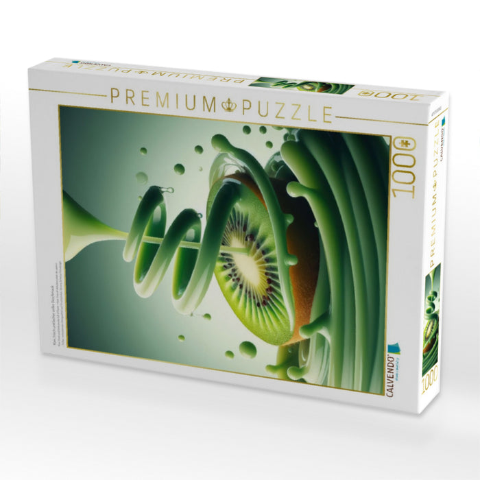 Kiwi, frisch und lecker voller Geschmack - CALVENDO Foto-Puzzle'