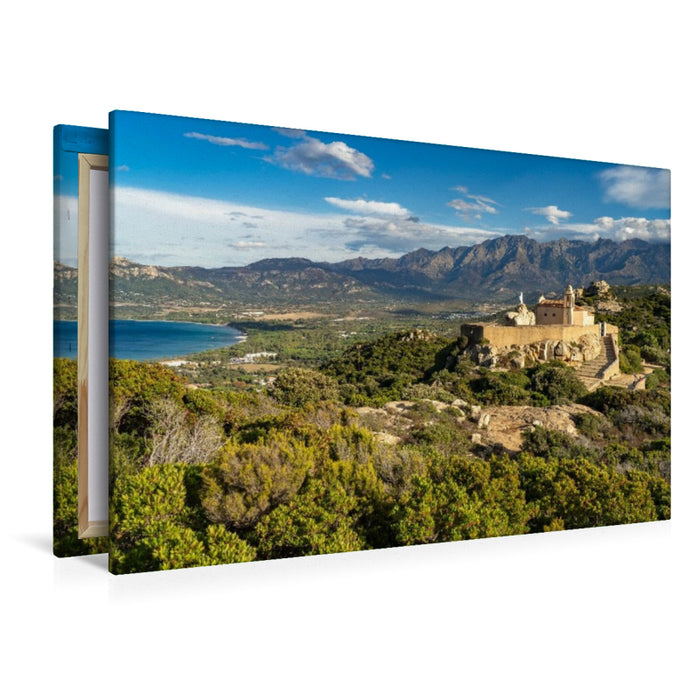 Premium Textil-Leinwand Calvi, Korsika