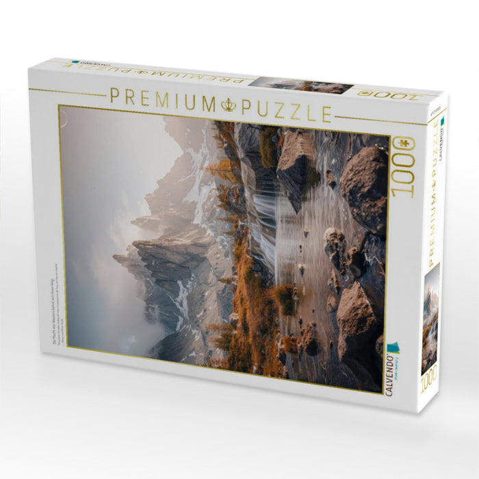 Die Macht des Wassers bahnt sich ihren Weg - CALVENDO Foto-Puzzle'