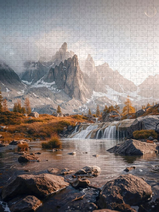 Die Macht des Wassers bahnt sich ihren Weg - CALVENDO Foto-Puzzle'