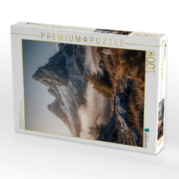 Wenn Nebel durch das Tal zieht - CALVENDO Foto-Puzzle'