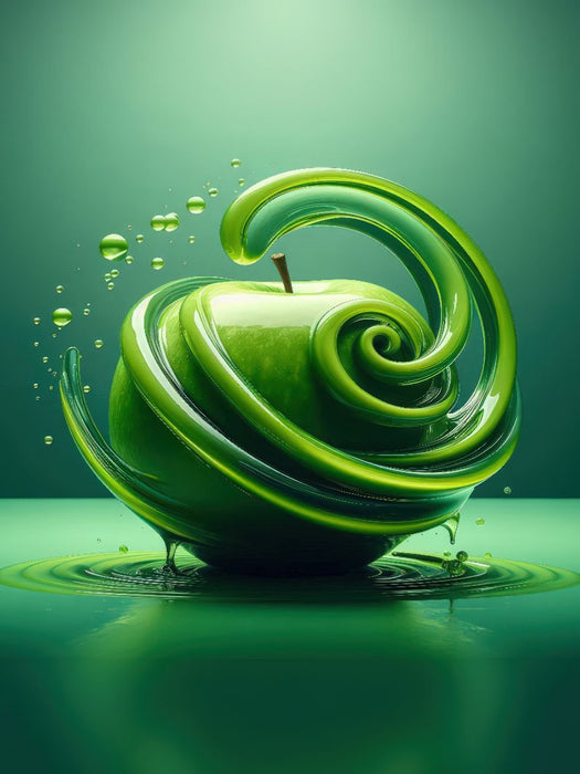 Ein saftiger knackiger grüner Apfel - CALVENDO Foto-Puzzle'