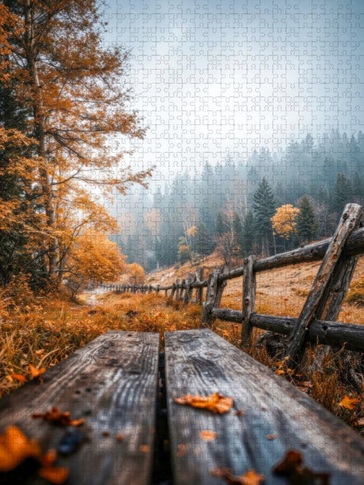 Über Holz und Stein geht es weiter - CALVENDO Foto-Puzzle'