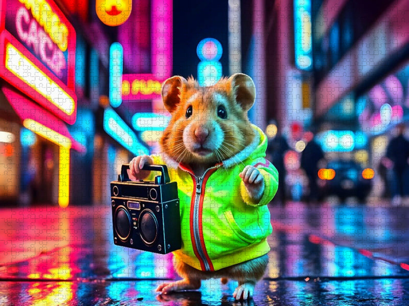 Hamster on the Beat - CALVENDO Foto-Puzzle'