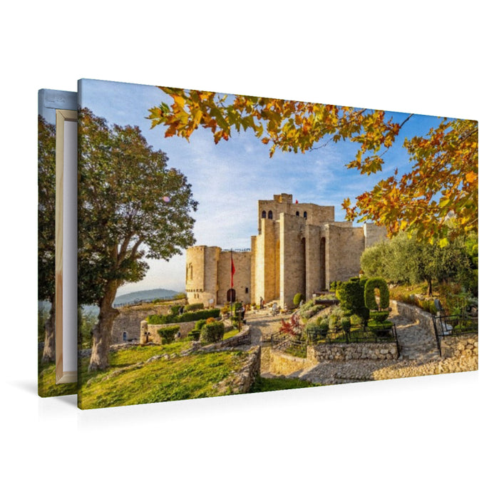 Premium Textil-Leinwand Die Festung von Kruja
