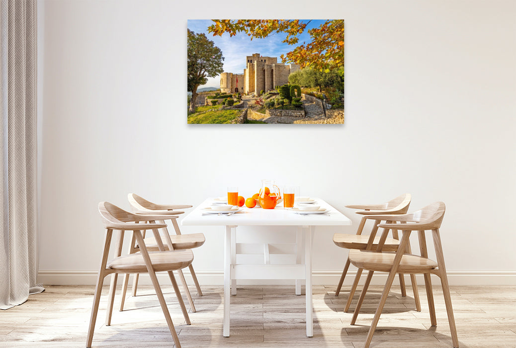 Premium Textil-Leinwand Die Festung von Kruja