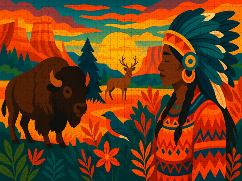 Farben des Westens: Spirit of America - CALVENDO Foto-Puzzle'