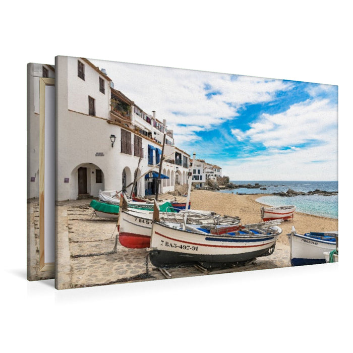 Premium Textil-Leinwand Ein Motiv aus dem Kalender Catalunya, der bezaubernde Norden Spaniens