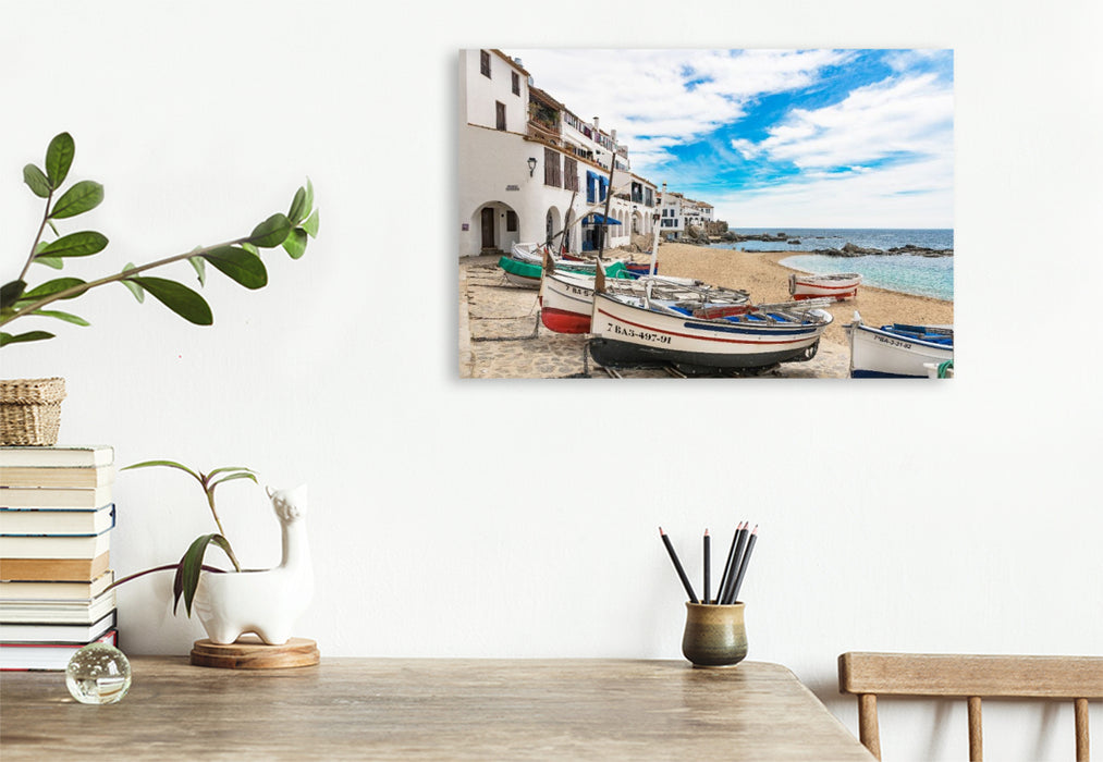 Premium Textil-Leinwand Ein Motiv aus dem Kalender Catalunya, der bezaubernde Norden Spaniens