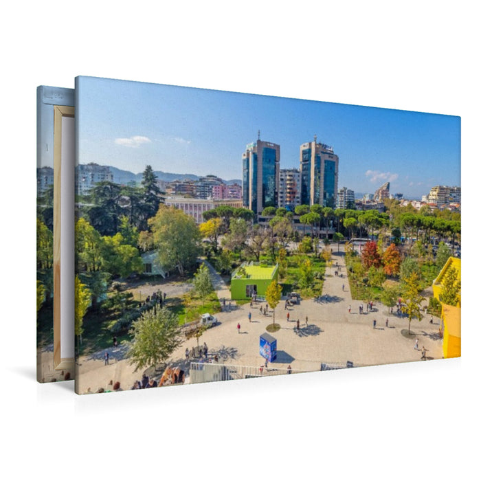 Premium Textil-Leinwand Schöner Ausblick von der Pyramide