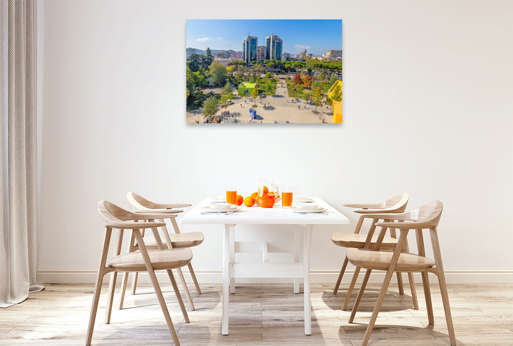 Premium Textil-Leinwand Schöner Ausblick von der Pyramide