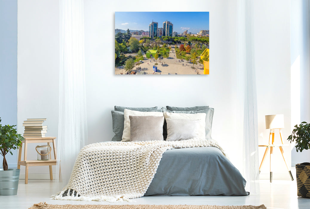 Premium Textil-Leinwand Schöner Ausblick von der Pyramide