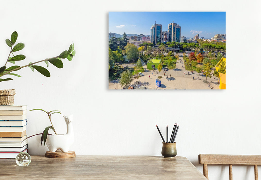 Premium Textil-Leinwand Schöner Ausblick von der Pyramide