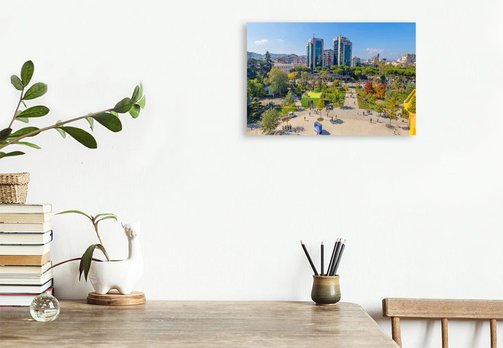 Premium Textil-Leinwand Schöner Ausblick von der Pyramide