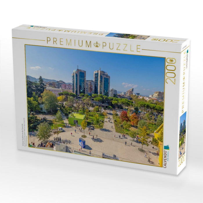 Schöner Ausblick von der Pyramide - CALVENDO Foto-Puzzle'