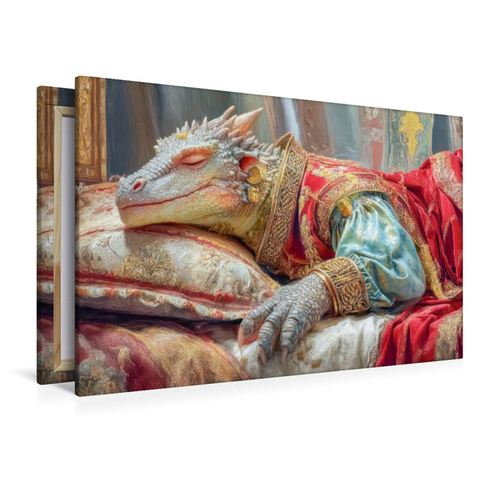 Premium Textil-Leinwand Drachen