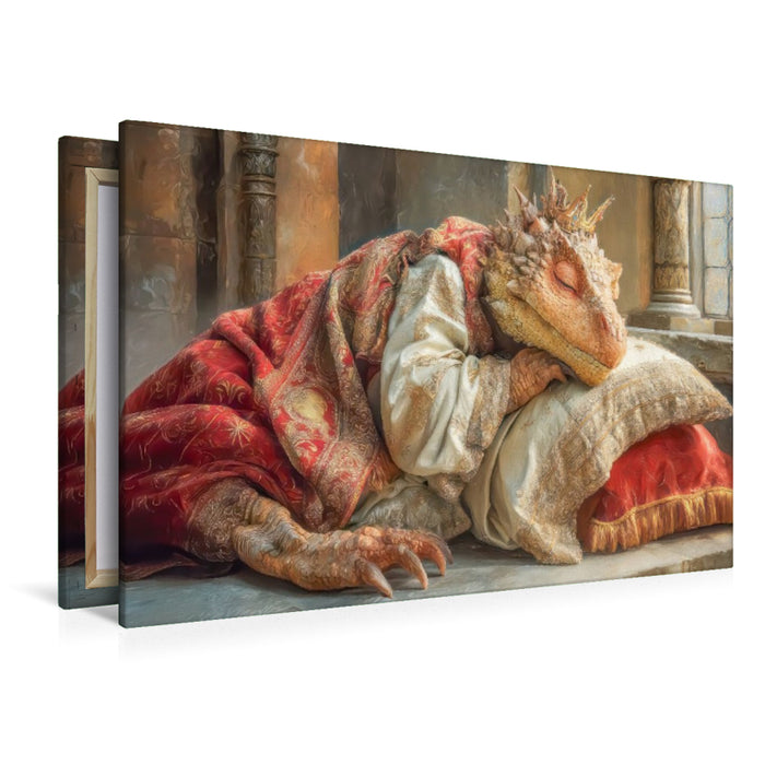 Premium Textil-Leinwand Drachen